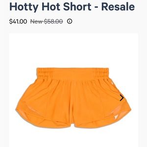 Orange Hotty Hot Shorts